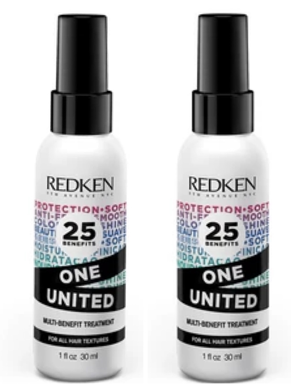 One United Multi-Benefit Leave In Conditioner Spray- Travel Size x2